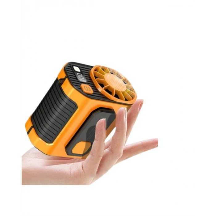 Turbo Mini Fan – Dijital Ekranlı Sessiz & Şarjlı Serinlik!