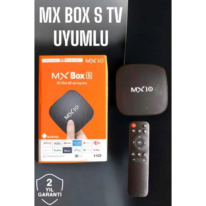 TV Box Android Uyumlu 4 Çekirdekli WİFİ Bağlantılı 4K