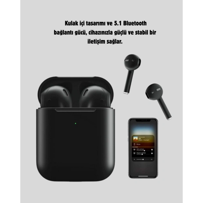 Tws Pro 5 3D HD Ses Bluetooth Kulaklık – Kablosuz Ergonomik Şarj Kutulu Gürültü Engelleme