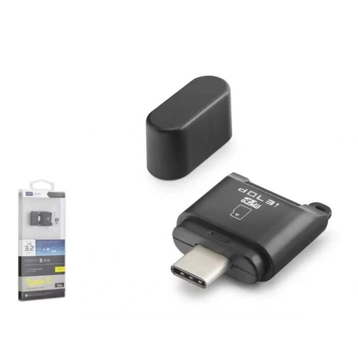 Type-c 3.2 Gen1 Kart Okuyucu Microsd 5 Gbps Siyah TC302