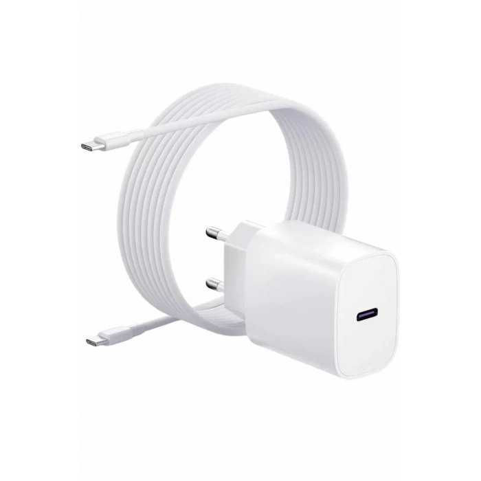 Type-C Hızlı Şarj Özellikli Cihazı USB-C Kablo Dahil