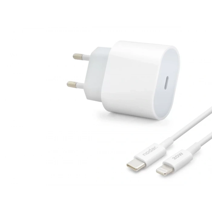 Type-C Lightning Hızlı Şarj Seti 20W Pd - Beyaz ND1002
