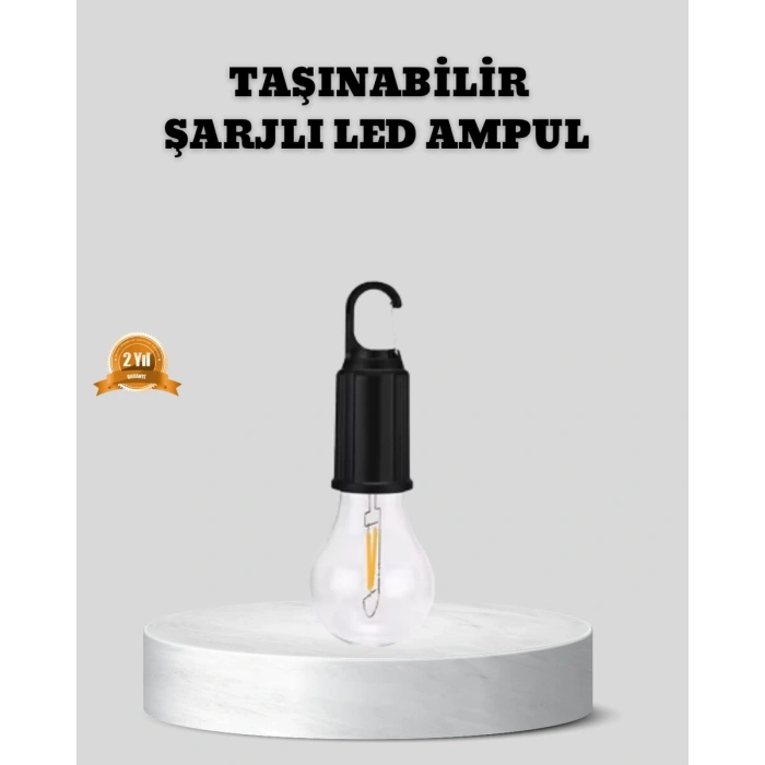 Type-C Şarjlı LED Kamp Lambası – Uzun Ömürlü Pil ve Yüksek Parlaklık