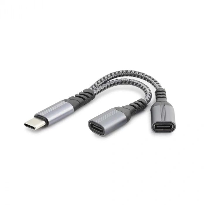 Type-C To 2*Type-C F Kablo Car Şarj 100W Siyah GJ-017