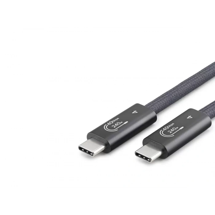 Type-C Usb4 40 Gbps 240W 8K 60 Hz Şarj Ve Data Kablosu 0.5 M Siyah HDX7885