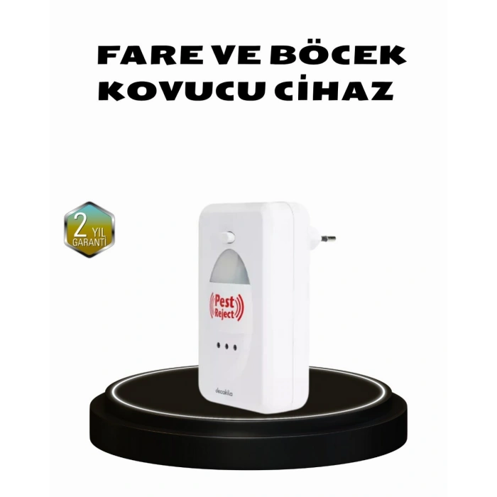 Ultrasonik Böcek ve Fare Kovucu – Doğa Dostu Sessiz ve Etkili Savunma