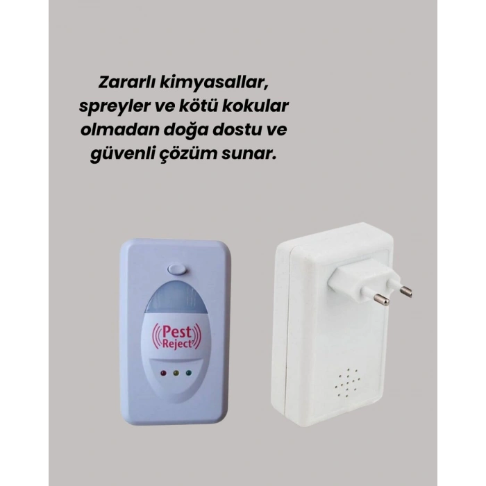 Ultrasonik Haşere Kovucu Cihaz 150 m2 Etki Alanı