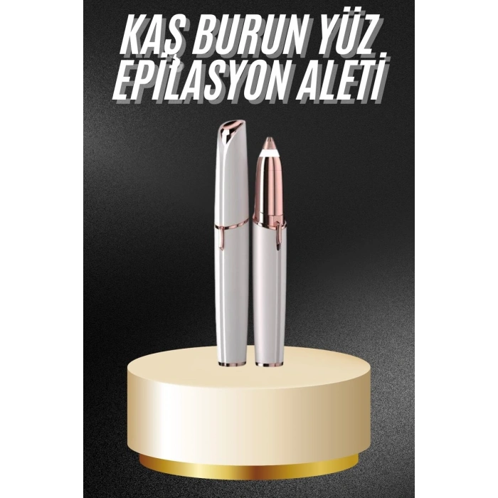Unısex Şarjlı Kaş Bıyık Alma Epilatörü Hassas Ciltlere Özel Acısız