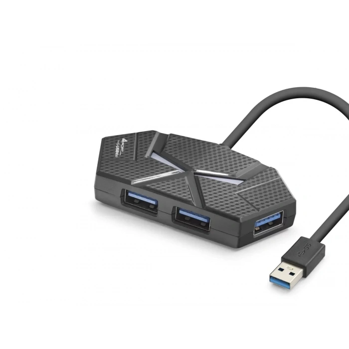 Usb 3.0 Hub Rgb 4 Port 5 Gbps 1.2 M HDX7050