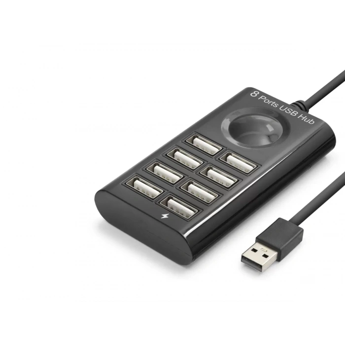 USB Hub 8 Port 480 Mbps 1 M Siyah HDX7052