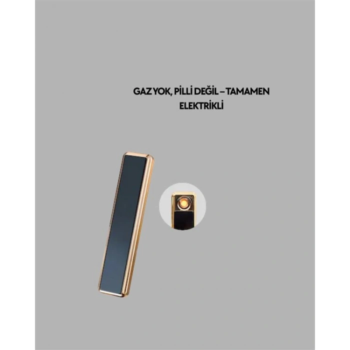 USB Şarjlı Alevsiz Elektronik Çakmak – Rüzgara Dayanıklı Gazsız Güvenli Kullanım