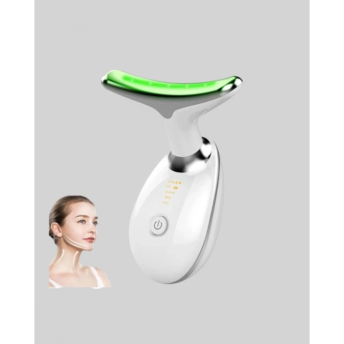 USB Şarjlı LED Işık Terapili Yüz Boyun Bakım Cihazı
