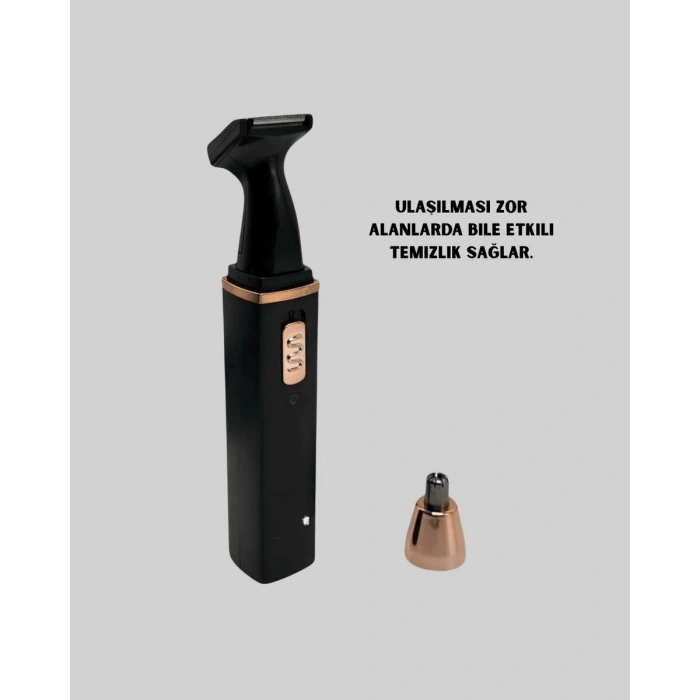 USB Şarjlı Sessiz Burun ve Kulak Kılı Temizleme Cihazı