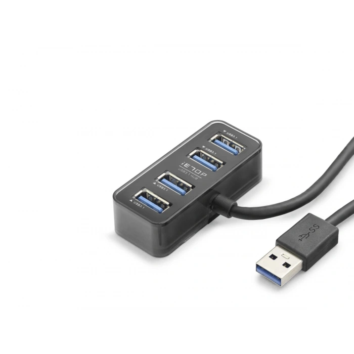 Usb Type-c 3.1 Gen1 Hub 4 Port 5 Gbps Siyah HDX7055