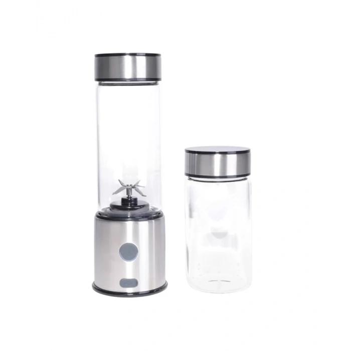 USB Type C Şarjlı Cam Blender 6 Bıçaklı Smoothie ve Shake Blender