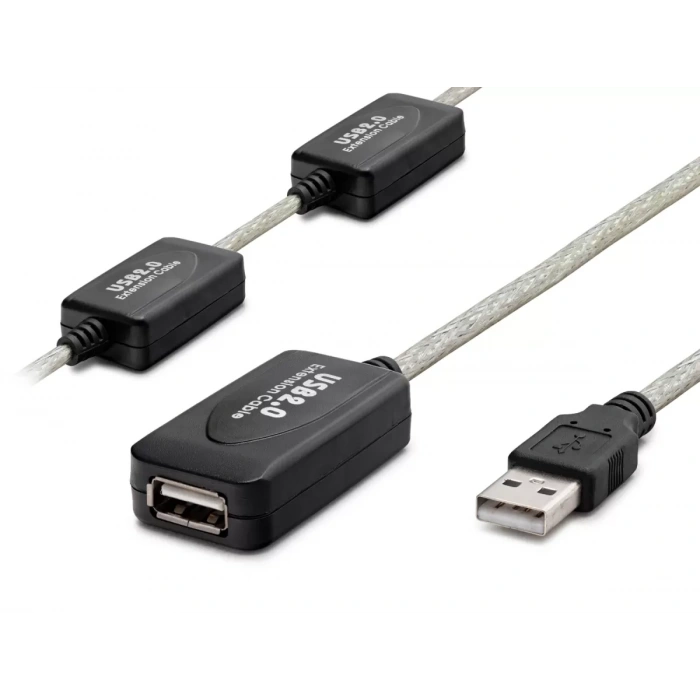 Usb Uzatma Kablosu 25 M - Silver Siyah HDX7546
