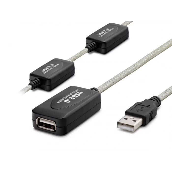 Usb Uzatma Kablosu 30 M - Silver Siyah HDX7525