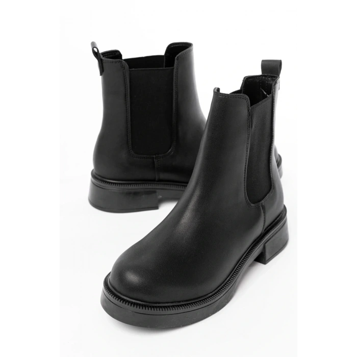 USLUCAN ALIŞVERİŞ 02-2137 Siyah Lastikli Günlük Kadın Bot