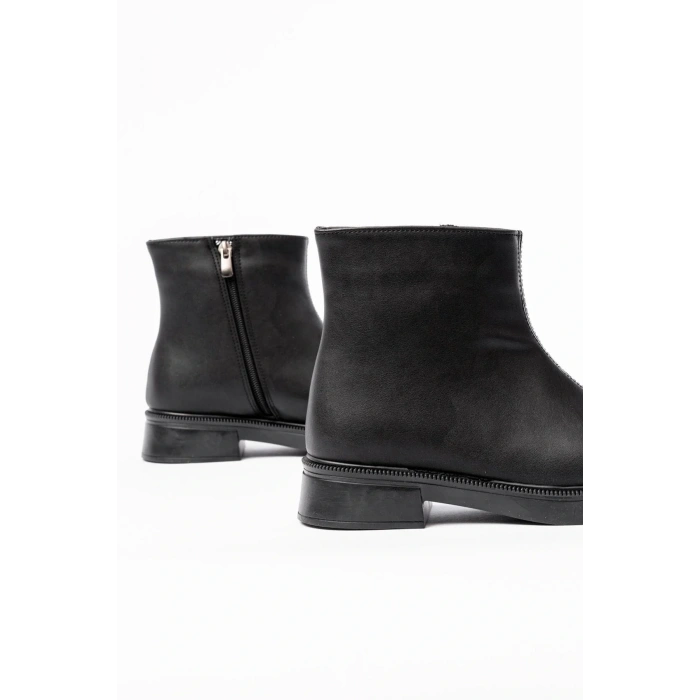 USLUCAN ALIŞVERİŞ 02-3033 Siyah Fermuarlı Günlük Kadın Bot