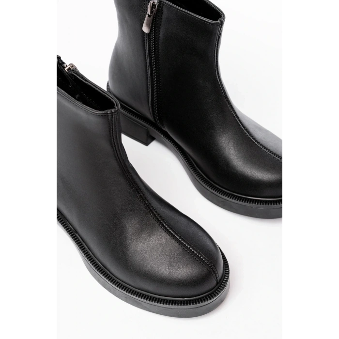 USLUCAN ALIŞVERİŞ 02-3033 Siyah Fermuarlı Günlük Kadın Bot