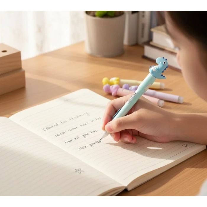 USLUCAN ALIŞVERİŞ 07 Uçlu Ledli Dinazor Tasarımlı Kalem