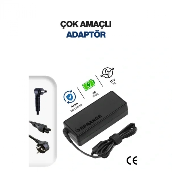 USLUCAN ALIŞVERİŞ 12V 5A 5.5 * 2.5mm 60W Led ve Modem Adaptörü