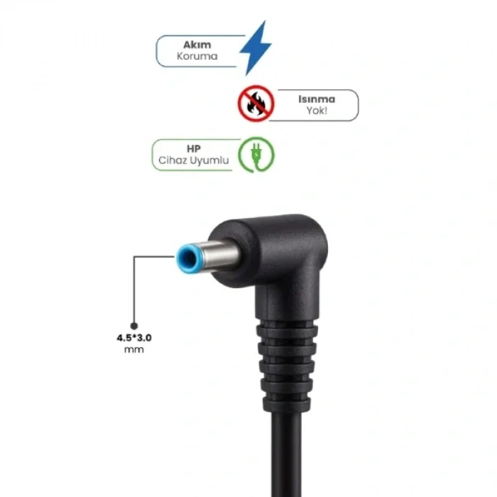 USLUCAN ALIŞVERİŞ 19.5V 4.62A 4.5 * 3.0mm 90W HP İçin Laptop Adaptör