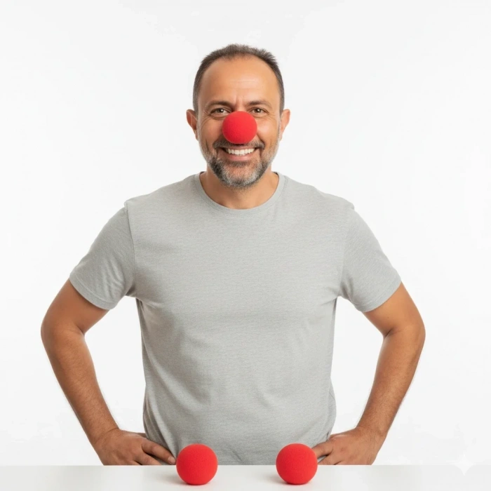 USLUCAN ALIŞVERİŞ 2 Adet Palyaço Burnu Sünger Palyaço Burnu