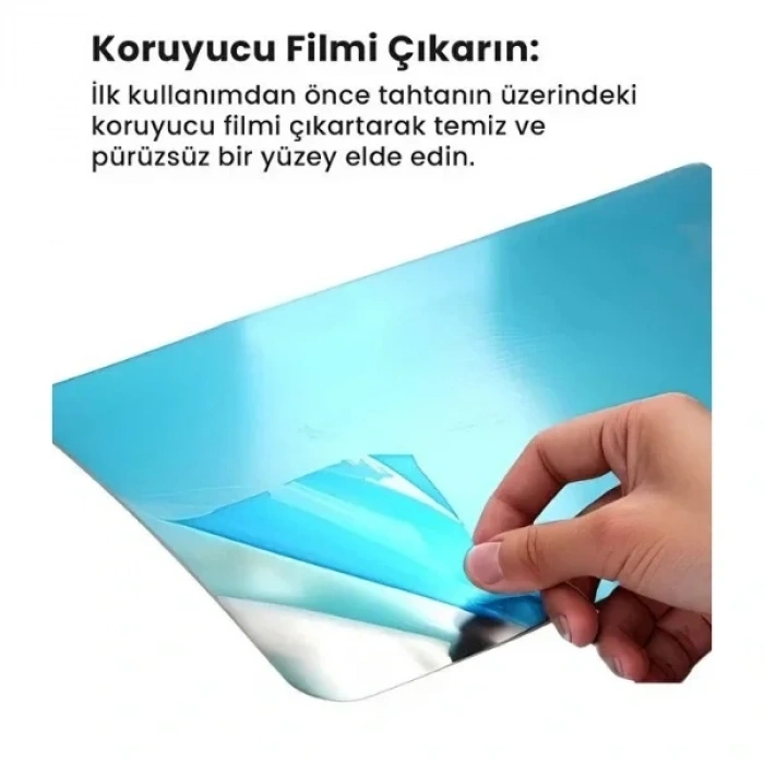 USLUCAN ALIŞVERİŞ 2li Paslanmaz Çelik Kesim Panosu Seti