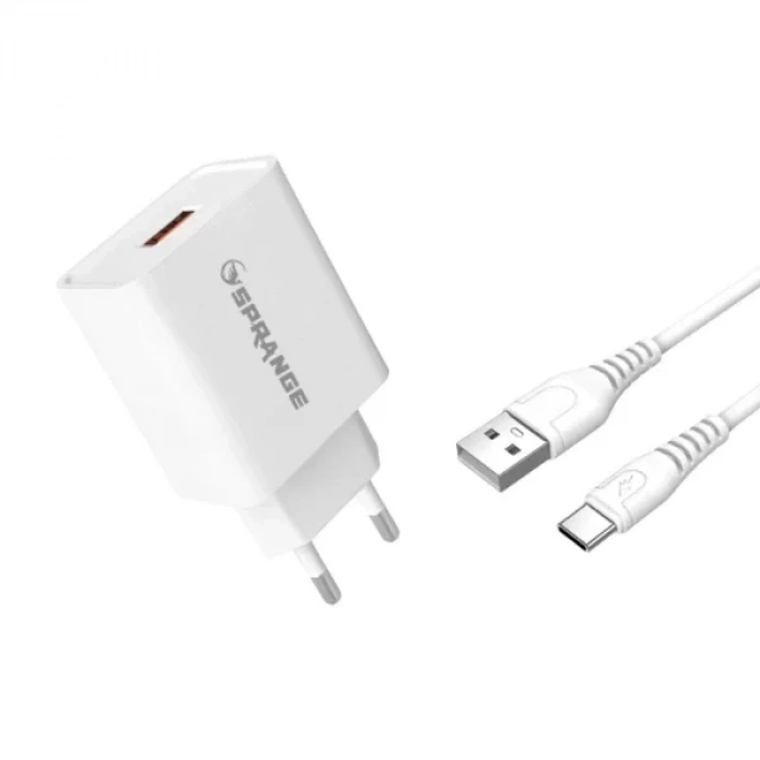 USLUCAN ALIŞVERİŞ 22W USB-A Başlık - Type-C Data Ve Şarj USB Kablosu
