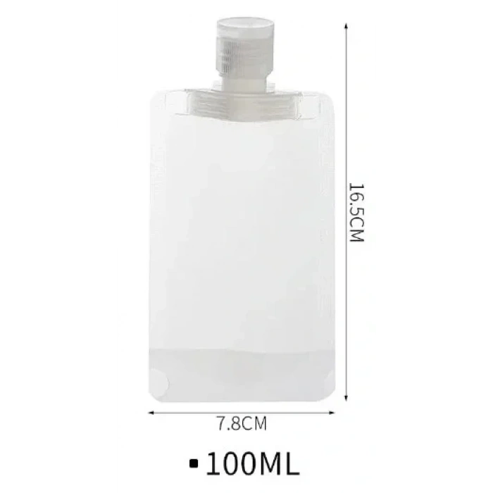 USLUCAN ALIŞVERİŞ 3 Adet 100ml Krem Şampuan Kabı Tekrar Kullanılabilir Set