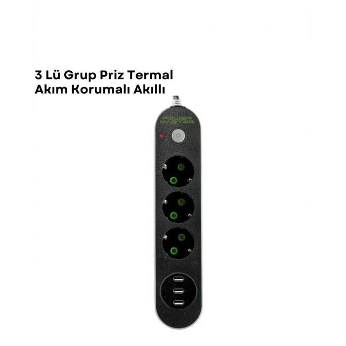 USLUCAN ALIŞVERİŞ 3 USB Portlu Üçlü Priz CXE103