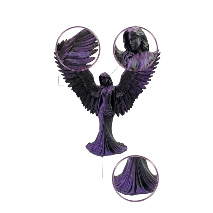 USLUCAN ALIŞVERİŞ 3D MELEK İNSAN MOR