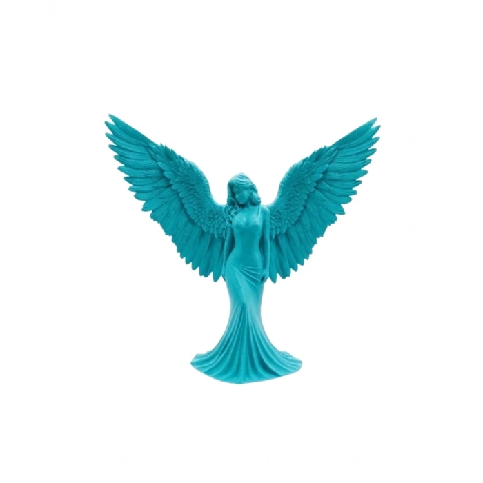 USLUCAN ALIŞVERİŞ 3D MELEK İNSAN TURKUAZ