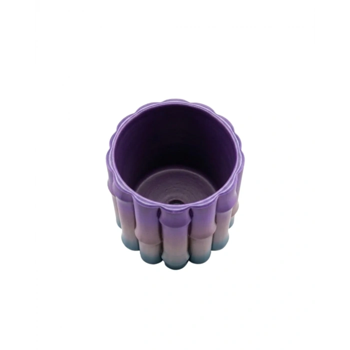 USLUCAN ALIŞVERİŞ 3D VAZO MOR GRİ