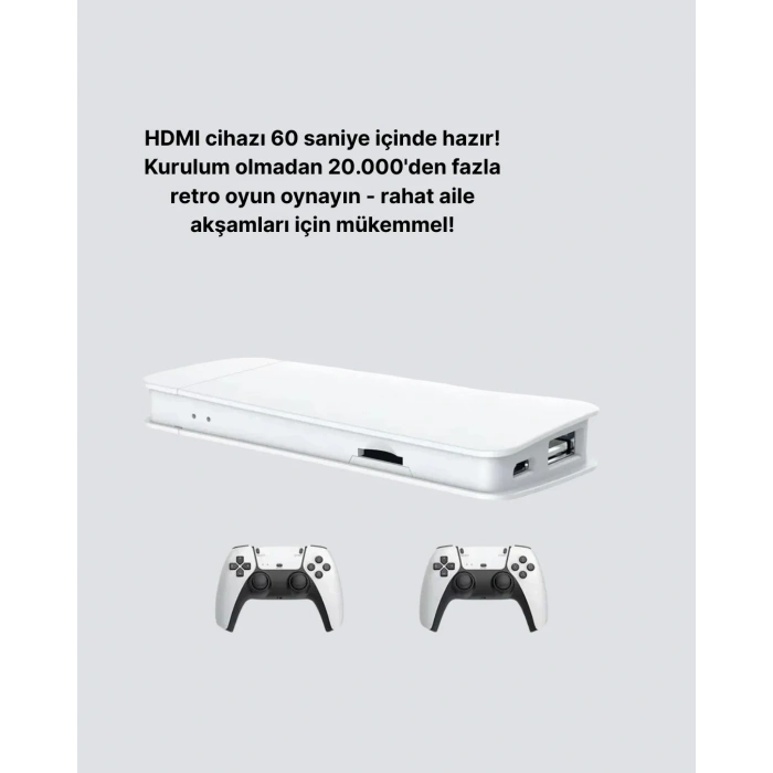 USLUCAN ALIŞVERİŞ 3D ve 4K Görüntü Kaliteli Çok lu Retro Oyun Konsolu