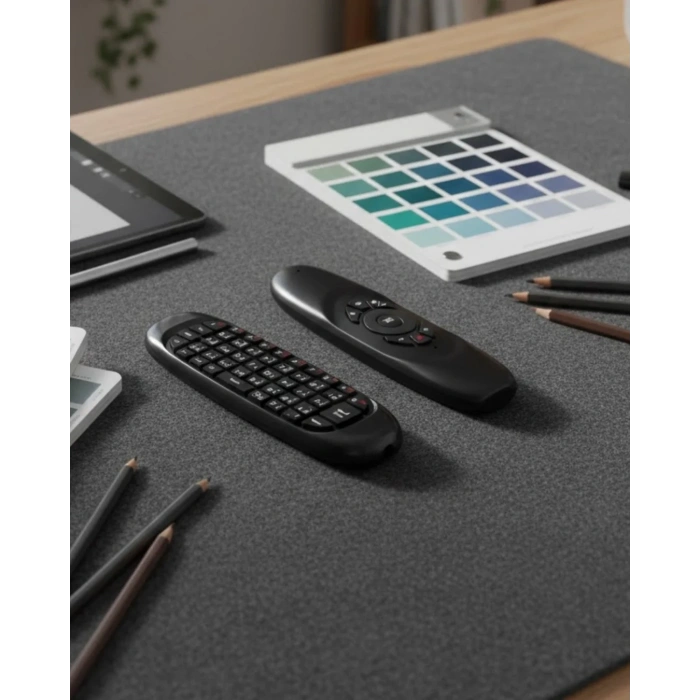 USLUCAN ALIŞVERİŞ 3’ü 1 Arada Kablosuz Hava Mouse Mini Klavye Kumanda