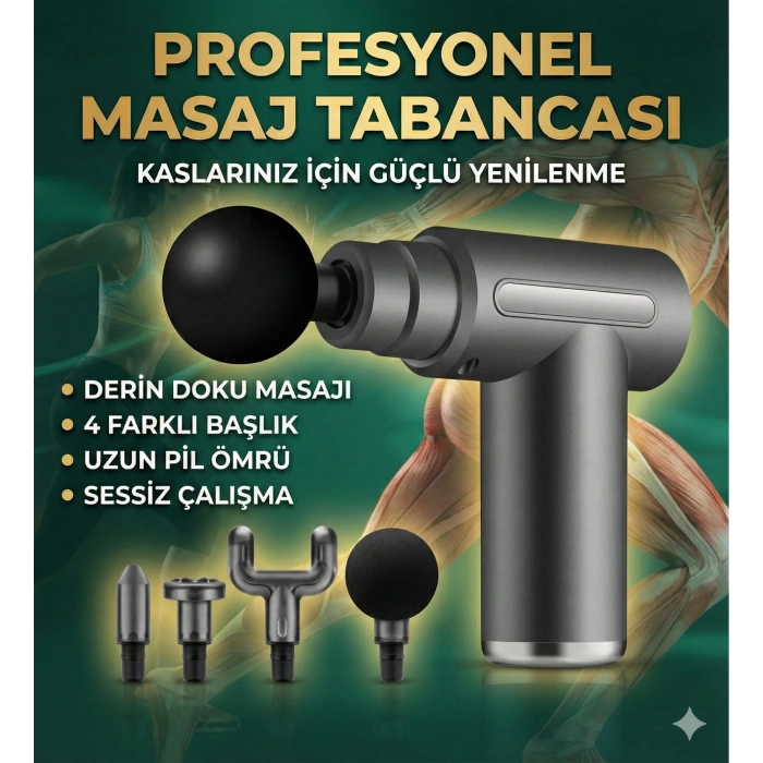 USLUCAN ALIŞVERİŞ 4 Başlıklı 6 Kademeli Titreşimli Şarjlı Mini Masaj Aleti