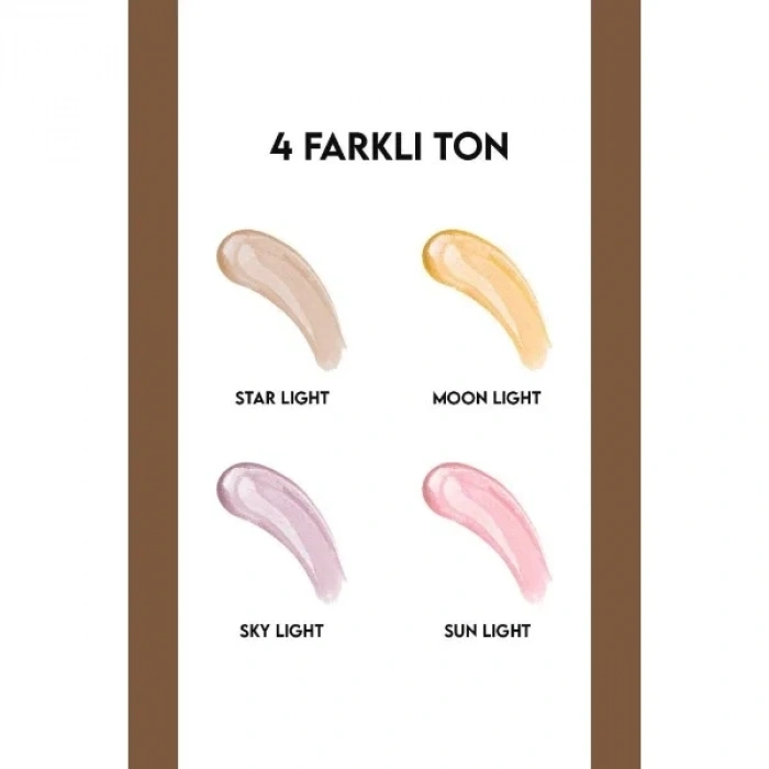 USLUCAN ALIŞVERİŞ 4lü Likit Highlighter Aydınlatıcı Seti