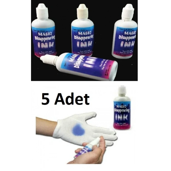 USLUCAN ALIŞVERİŞ 5 Adet Sihirli Şaka Mürekkebi