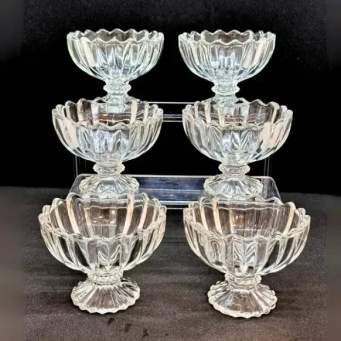 USLUCAN ALIŞVERİŞ 6lı Kristal Çerezlik Seti