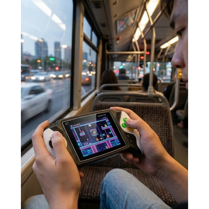 USLUCAN ALIŞVERİŞ 620 Klasik Oyunlu Mini El Konsolu Şarjlı Batarya HD Görüntü