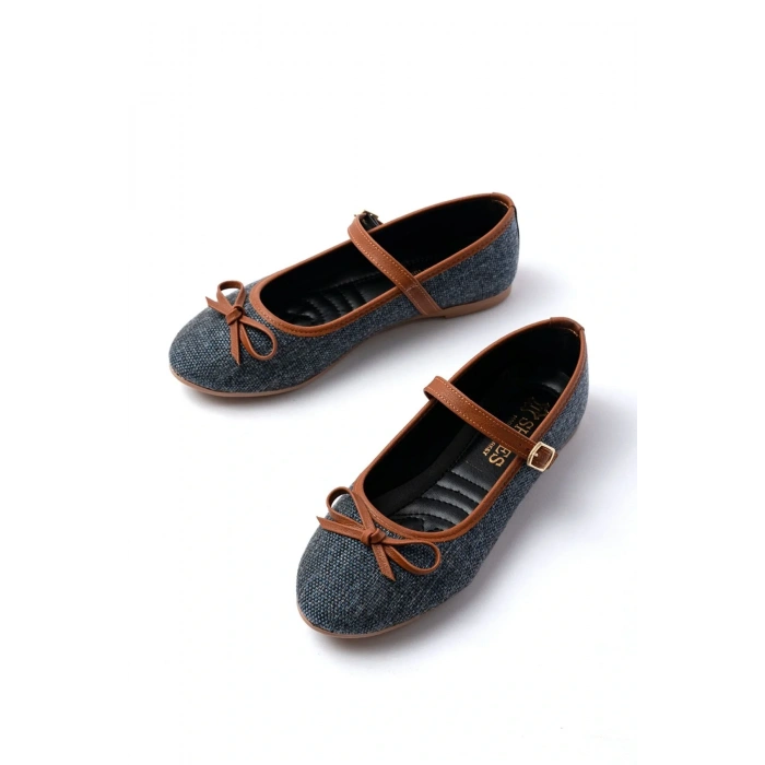 USLUCAN ALIŞVERİŞ 6321 Laci Keten Günlük Baret Tokalı Bayan Babet