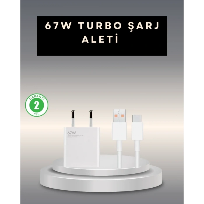 USLUCAN ALIŞVERİŞ 67 Watt Type C Şarj Adaptörü Poco X3 X4 X5 Pro Uyumlu