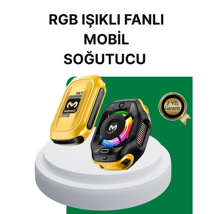 USLUCAN ALIŞVERİŞ 7 Kanatlı Vortex Fanlı Akıllı Telefon Soğutma Aparatı