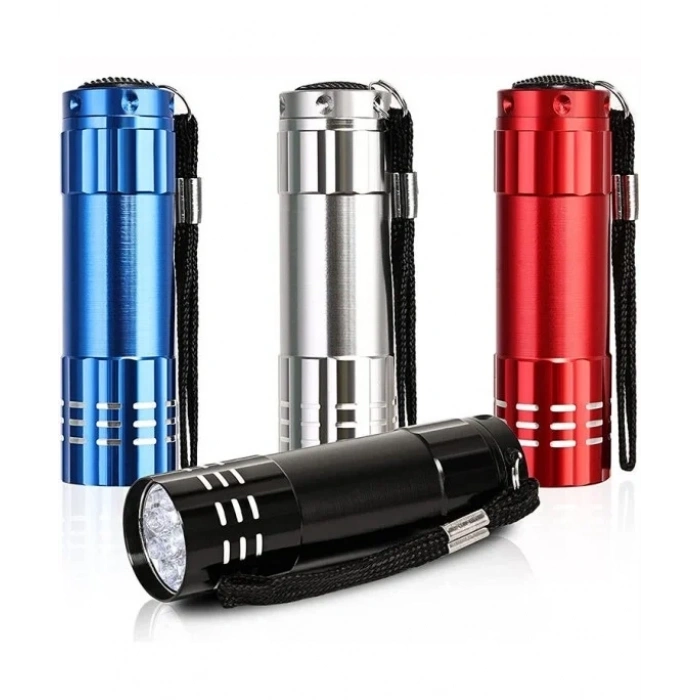 USLUCAN ALIŞVERİŞ 9 LEDLİ PİLLİ EL FENERİ