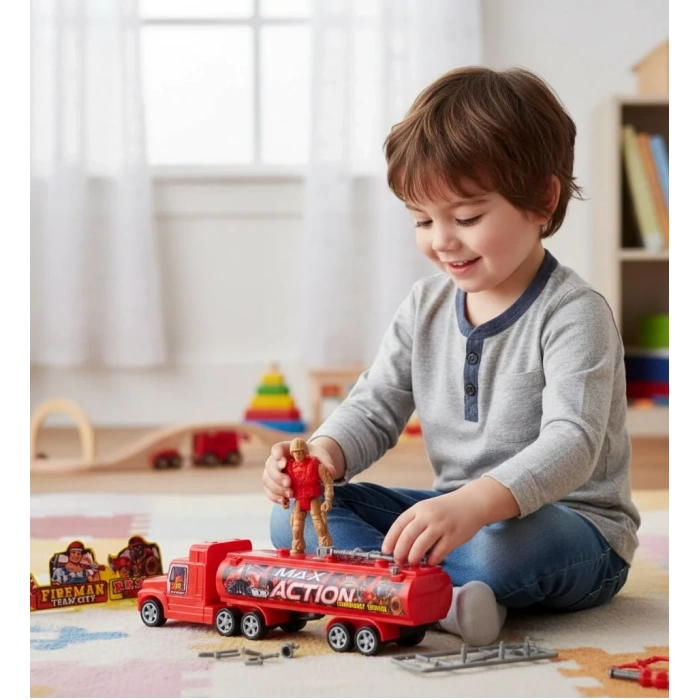 USLUCAN ALIŞVERİŞ Acil Müdahale Ekibi Oyuncak Seti 14 Parça