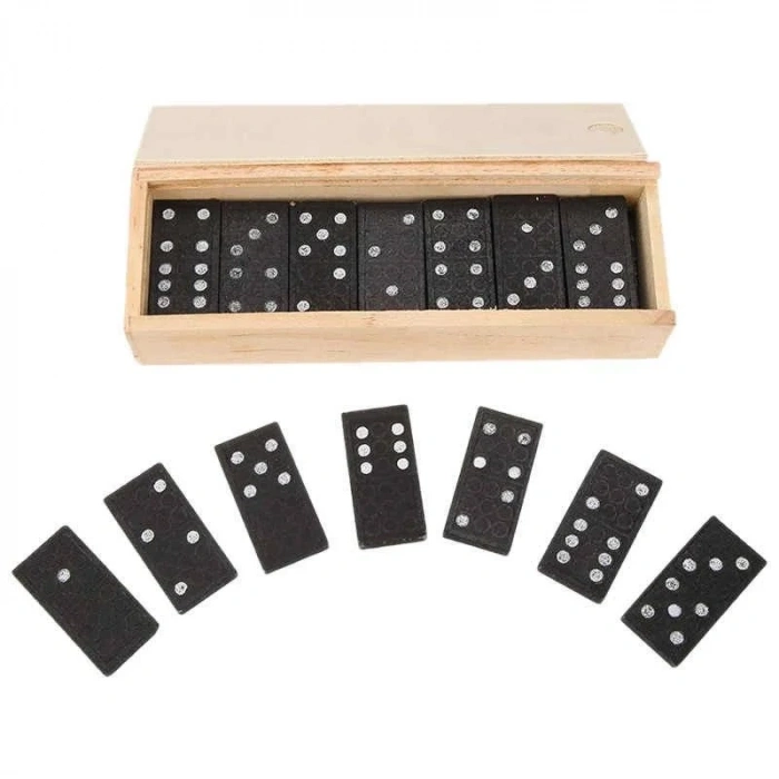 USLUCAN ALIŞVERİŞ Ahşap Domino Seti