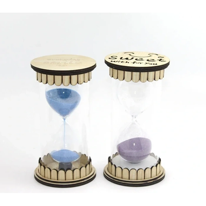 USLUCAN ALIŞVERİŞ Ahşap Kum Saati Model 2