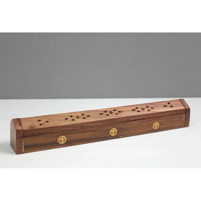 USLUCAN ALIŞVERİŞ Ahşap Maun Tabut Tütsülük Model 2